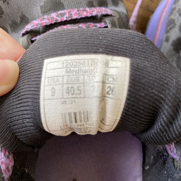 Brooks Ghost 14 Electric Cheetah Run Wild Women's Size 9 - Black Purple - Picture 6 of 7